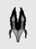 MARILYN MARABOU & MESH PLUNGE TEDDY