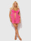 MARILYN MARABOU & MESH BABYDOLL & G-STRING SET
