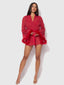 MARILYN MARABOU & MESH SHORT ROBE