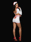 FIRST AID BRA TOP & OPEN BACK SKIRT SET