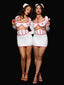 FIRST AID BRA TOP & OPEN BACK SKIRT SET