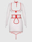 FIRST AID BRA TOP & OPEN BACK SKIRT SET
