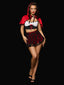 LIL RED BUSTIER, SKIRT & HOOD SET