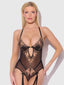 DELILAH EMBROIDERED OPEN BACK TEDDY