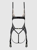 DELILAH EMBROIDERED OPEN BACK TEDDY