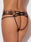 DELILAH EMBROIDERED STRAPPY CROTCHLESS & BACKLESS HIPSTER