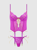 REANNA LACE & CHAIN BUSTIER & G-STRING SET