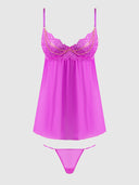 REANNA LACE & CHAIN BABYDOLL & G-STRING SET