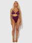 YASMINE SHIMMER MESH SLIT CUP, BACKLESS TEDDY & BRALETTE SET