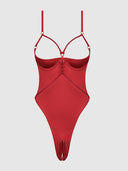 IRYNA SILKY MICRO & ROPE CROTCHLESS TEDDY