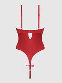 IRYNA SILKY MICRO & ROPE CROTCHLESS TEDDY