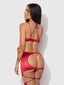 IRYNA SILKY MICRO & ROPE OPEN BACK CHEMISE & G-STRING SET