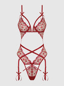 ANGELINA LIPS EMBROIDERY CUTOUT TEDDY
