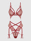 ANGELINA LIPS EMBROIDERY CUTOUT TEDDY