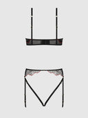ILENA EMBROIDERED TULLE CROTCHLESS & OPEN BACK TEDDY