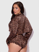 DEVON LEOPARD AND LACE SLEEP SET