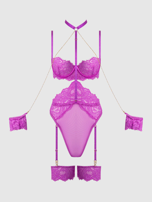 REANNA LACE & CHAIN HANDCUFF TEDDY